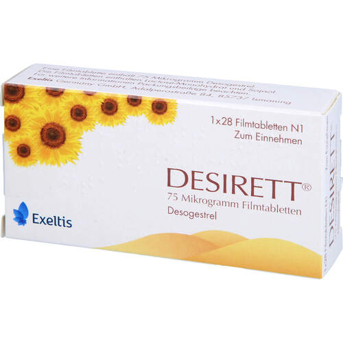 Desirett 75 Mikrogramm Filmtabletten, 1X28 ST, Exeltis Germany GmbH