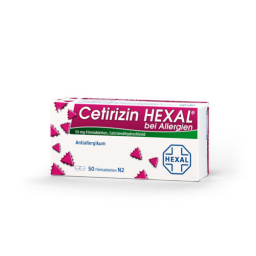 Cetirizin Hexal bei Allergien, 50 Stk., HEXAL AG