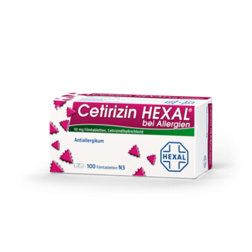 Cetirizin Hexal bei Allergien, 100 Stk., HEXAL AG