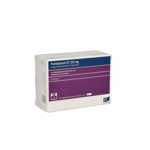 Pantoprazol - CT 20mg magensaftresistente Tabl., 56 Stk., Abz Pharma GmbH