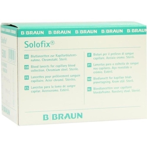 SOLOFIX Blutlanzetten, 500 Stk., B. Braun Melsungen AG