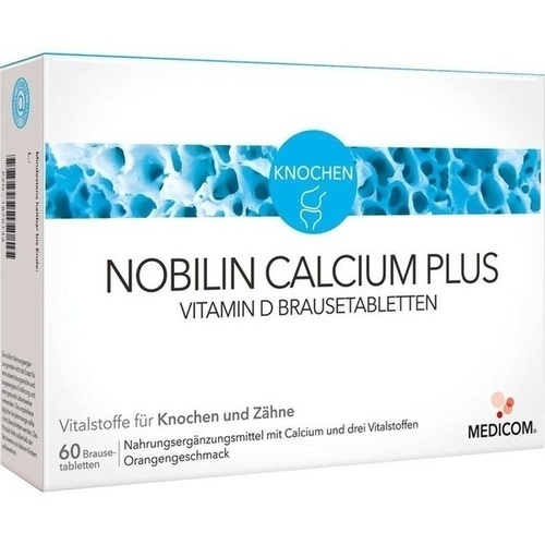 NOBILIN Calcium Plus Vitamin D Brausetabletten, 60 Stk., Medicom Pharma GmbH