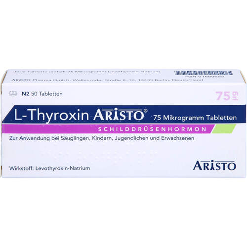 L-Thyroxin Aristo 75ug, 50 Stk., Aristo Pharma GmbH