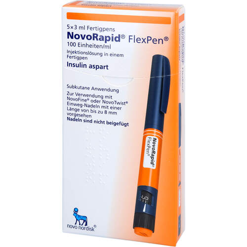 NovoRapid FlexPen, 5x3 ml, Novo Nordisk Pharma GmbH