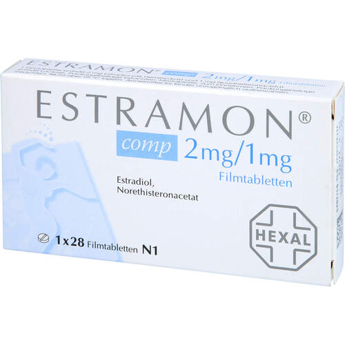 Estramon comp 2mg/1mg Filmtabletten, 28 ST, HEXAL AG