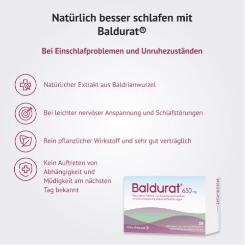Baldurat bei Schlafst&ouml;rungen, 50 Stk., G. Pohl-Boskamp GmbH & Co. KG