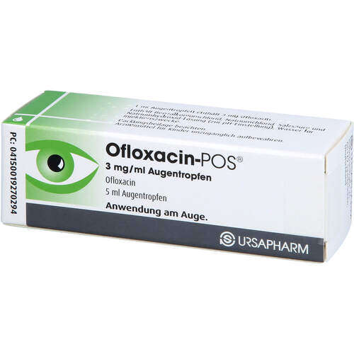 Ofloxacin-POS 3mg/ml Augentropfen, 5 ml, Ursapharm Arzneimittel GmbH
