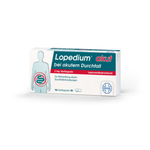 Lopedium akut bei akutem Durchfall, 10 Stk., HEXAL AG