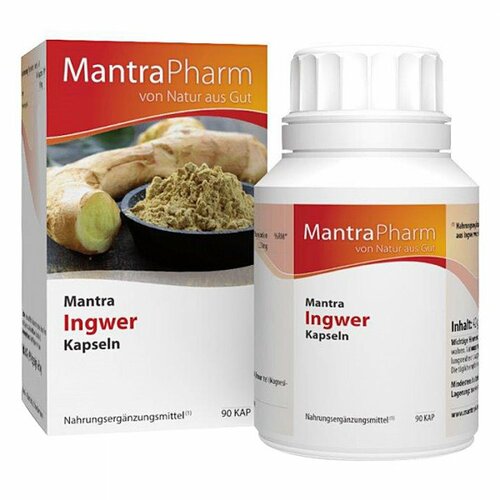 MANTRA Ingwer Kapseln, 90 St, MantraPharm OHG