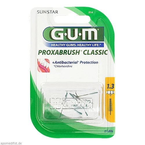 GUM Proxabrush Ersatzbürsten Tanne, 8 Stk., Sunstar Deutschland GmbH