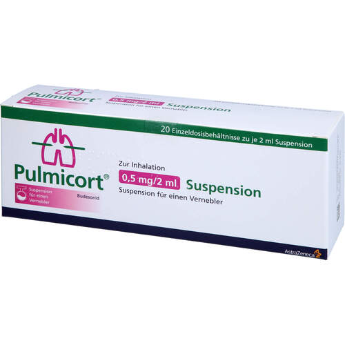 Pulmicort 0.5mg/2ml Suspension f.einen Vernebler, 20X2 ML, Orifarm GmbH