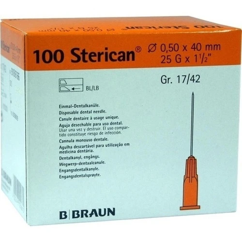 STERICAN DENT KA L 0.5X40, 100 Stk., B. Braun Melsungen AG