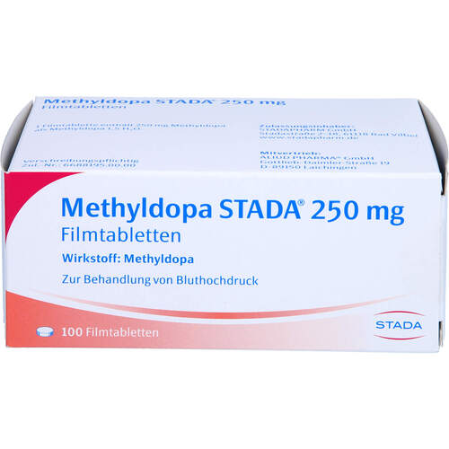 Methyldopa STADA 250mg Filmtabletten, 100 Stk., STADAPHARM GmbH