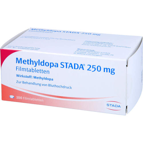 Methyldopa STADA 250mg Filmtabletten, 100 Stk., STADAPHARM GmbH