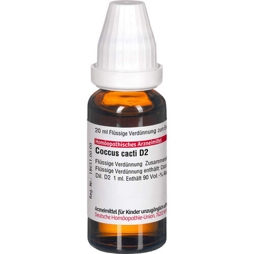 COCCUS cacti D 2 Dilution, 20 ml, DHU-Arzneimittel GmbH & Co. KG