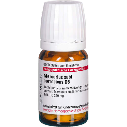 MERCURIUS SUBL CORR D 6, 80 Stk., Dhu-Arzneimittel GmbH & Co. KG