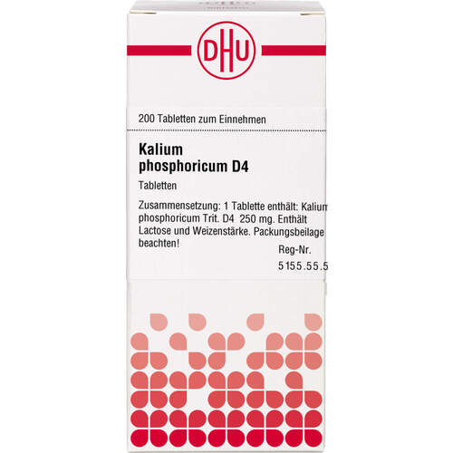 KALIUM PHOSPHORICUM D 4 Tabletten, 200 Stk., DHU-Arzneimittel GmbH & Co. KG KALIUM PHOSPHORICUM D 4 Tabletten, 200 Stk., DHU-Arzneimittel GmbH & Co. KG