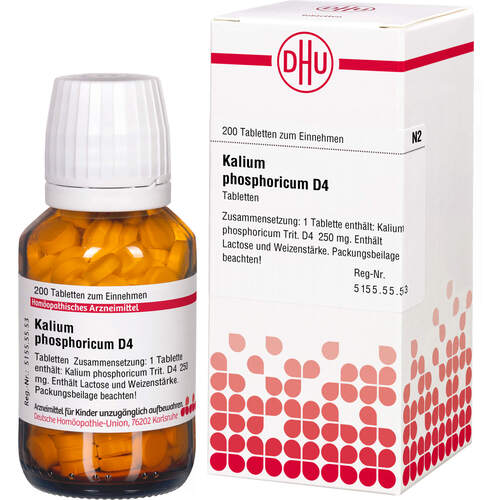 KALIUM PHOSPHORICUM D 4 Tabletten, 200 Stk., DHU-Arzneimittel GmbH & Co. KG KALIUM PHOSPHORICUM D 4 Tabletten, 200 Stk., DHU-Arzneimittel GmbH & Co. KG