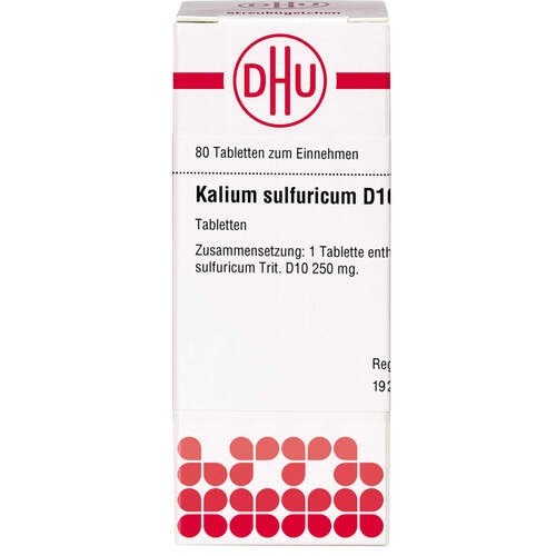 KALIUM SULFURICUM D 10 Tabletten, 80 Stk., DHU-Arzneimittel GmbH & Co. KG