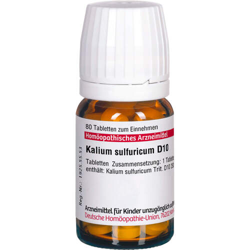KALIUM SULFURICUM D 10 Tabletten, 80 Stk., DHU-Arzneimittel GmbH & Co. KG