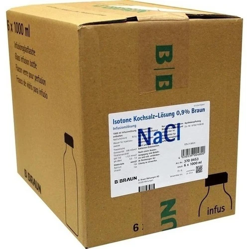 KOCHSALZ 0.9% ISOTON GL, 6x1000 ml, B. Braun Melsungen AG