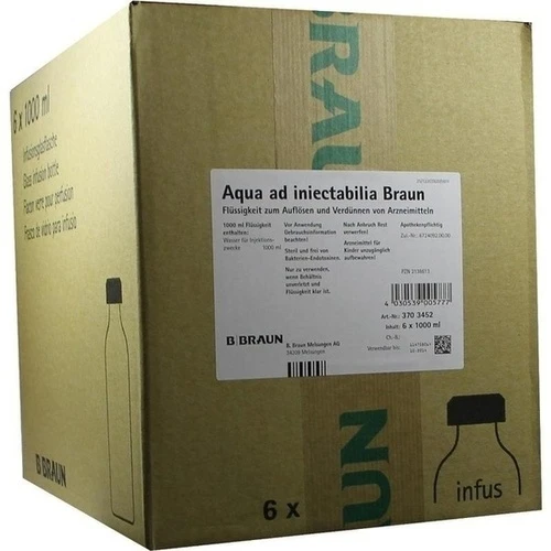 AQUA AD INJECT M COMBIK GL, 6x1000 ml, B. Braun Melsungen AG