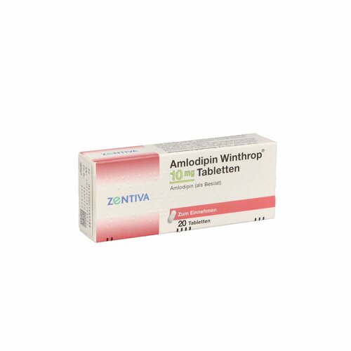 Amlodipin Winthrop 10mg Tabletten, 20 ST, Zentiva Pharma GmbH