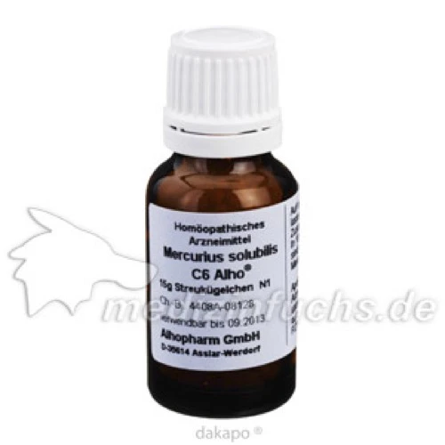 MERCURIUS SOLUBILIS C 6 Globuli, 15 g, Alhopharm Arzneimittel GmbH