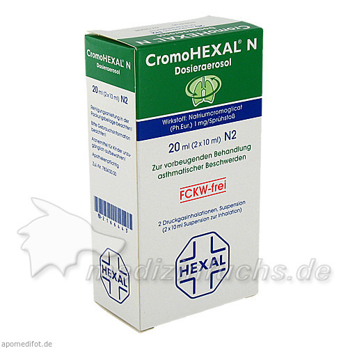 CROMOHEXAL N Dosieraerosol, 2x10 ml, HEXAL AG