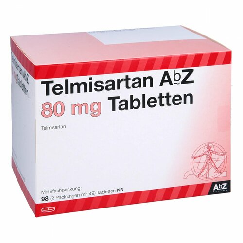 Telmisartan AbZ 80mg Tabletten, 98 st, Abz Pharma GmbH