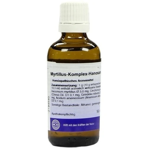 MYRTILLUS KOMPLEX flüssig, 50 ml, HANOSAN GmbH
