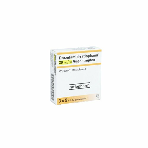 Dorzolamid-ratiopharm 20 mg/ml Augentropfen, 3x5 ml, ratiopharm GmbH Dorzolamid-ratiopharm 20 mg/ml Augentropfen, 3x5 ml, ratiopharm GmbH
