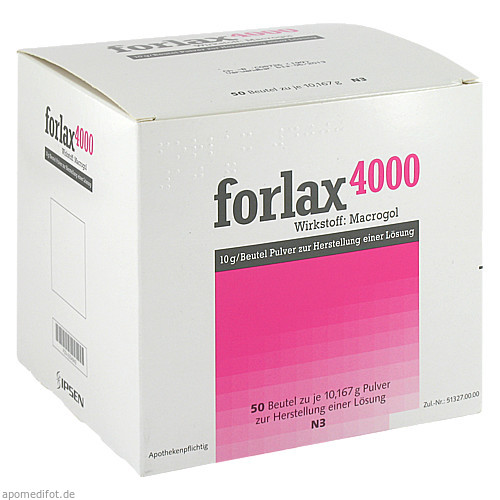 FORLAX 4000 Beutel Pulver, 50 St, EMRA-MED Arzneimittel GmbH