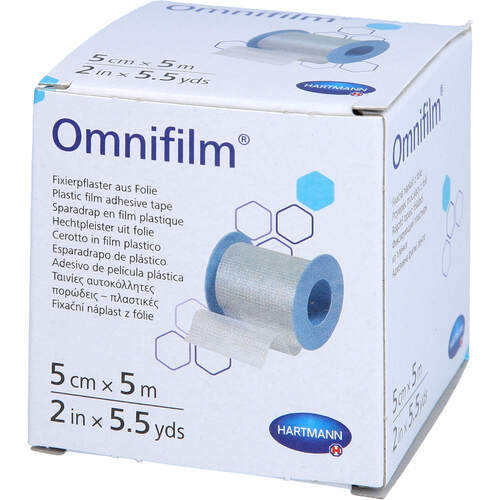 Omnifilm Fixierpflaster 5mx5cm, 1 Stk., Junek Europ-Vertrieb GmbH Zweigniederlassung