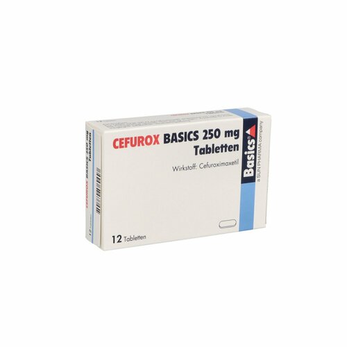 CEFUROX BASICS 250mg Tabletten, 12 Stk., Basics GmbH