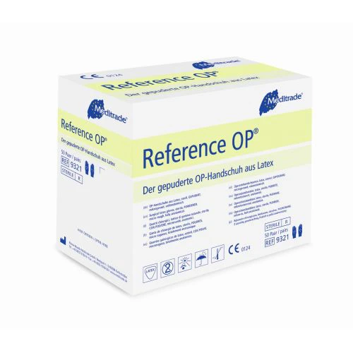 Reference Latex OP Handschuhe steril gepud Gr. 8.0, 100 Stk., Meditrade GmbH