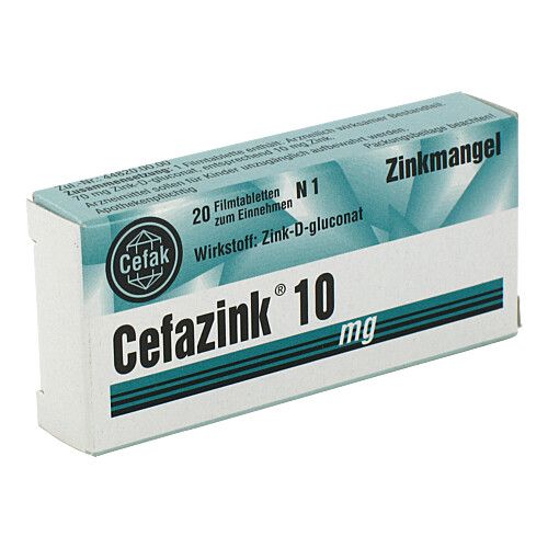 CEFAZINK 10 mg Filmtabletten, 20 Stk., Cefak KG