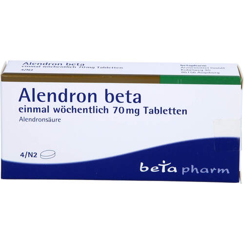 Alendron-beta einmal wöchentlich 70mg Tabletten, 4 Stk., betapharm Arzneimittel GmbH