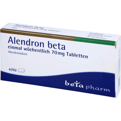 Alendron-beta einmal wöchentlich 70mg Tabletten, 4 Stk., betapharm Arzneimittel GmbH