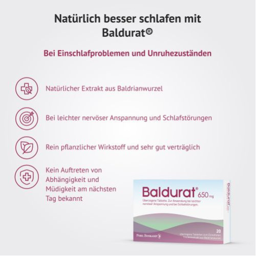 Baldurat bei Schlafst&ouml;rungen, 20 Stk., G. Pohl-Boskamp GmbH & Co. KG