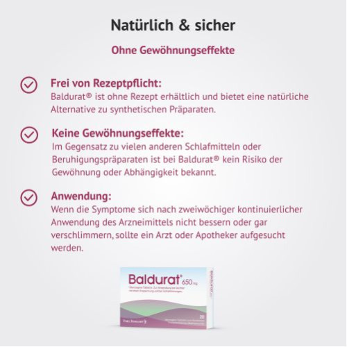 Baldurat bei Schlafst&ouml;rungen, 20 Stk., G. Pohl-Boskamp GmbH & Co. KG