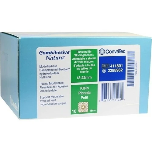 Combihesive Natura modelierbare Basis 45/13-22mm, 10 Stk., Convatec (Germany) GmbH