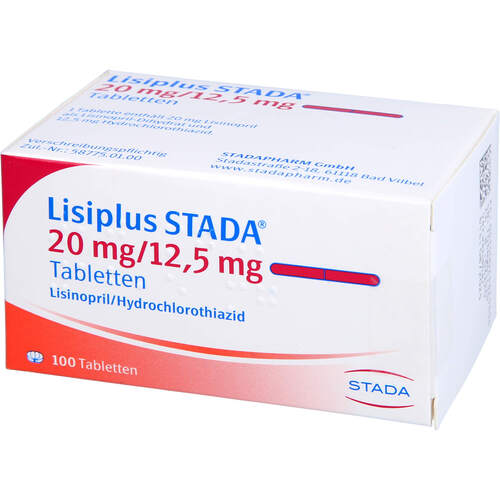 Lisiplus STADA 20mg/12.5mg Tabletten, 100 ST, STADAPHARM GmbH