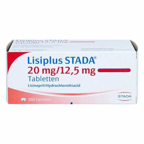 Lisiplus STADA 20mg/12.5mg Tabletten, 100 ST, STADAPHARM GmbH