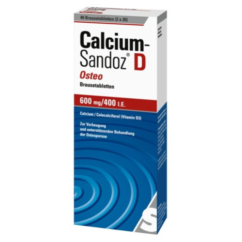 Calcium-Sandoz D Osteo Brausetabletten, 40 Stk., HEXAL AG
