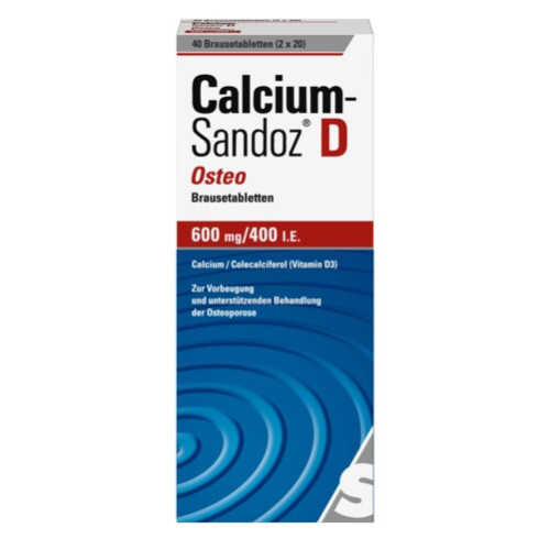 Calcium-Sandoz D Osteo Brausetabletten, 40 Stk., HEXAL AG