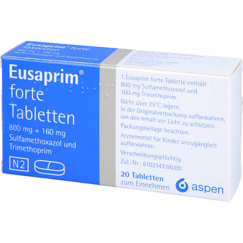 EUSAPRIM forte Tabletten, 20 Stk., Aspen Germany GmbH