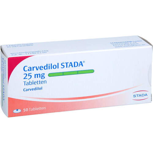 Carvedilol STADA 25mg Tabletten, 50 ST, STADAPHARM GmbH