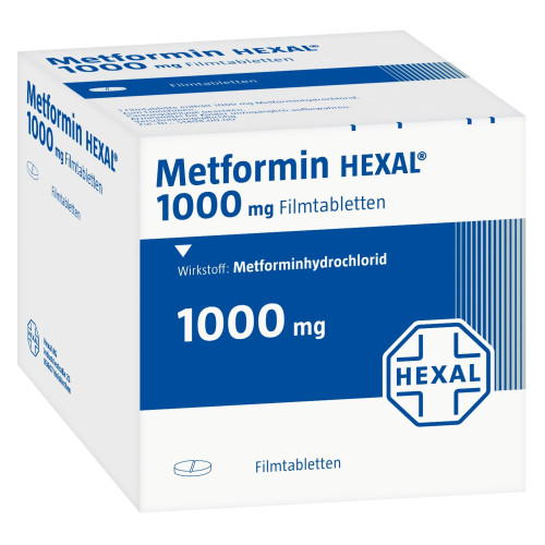 Metformin HEXAL 1000mg Filmtabletten, 120 Stk., HEXAL AG