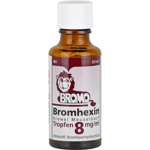 BROMHEXIN Krewel Meuselb.Tropfen 8mg/ml, 30 ml, HERMES Arzneimittel GmbH